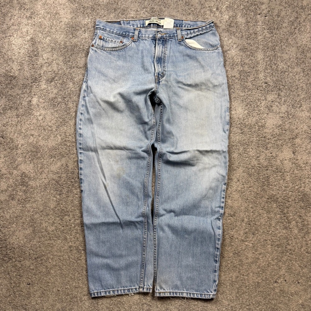 Levi's Relaxed Fit Jeans Light Wash Blue 38x32 Vintage 90s Style